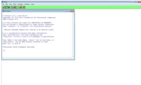 Gambar 2.2 Tampilan Awal Program R 