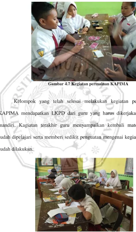 Gambar 4.7 Kegiatan permainan KAPIMA 