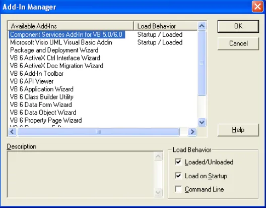 Gambar 2.4. Add-in Manager 