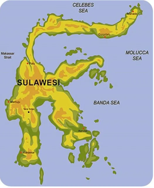 Gambar 2. Peta Sulawesi Selatan 