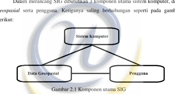 Gambar 2.1 Komponen utama SIG 