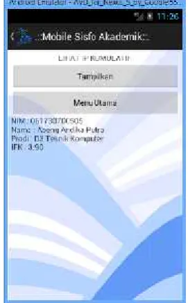 Gambar 4 Menu Lihat IP Semester