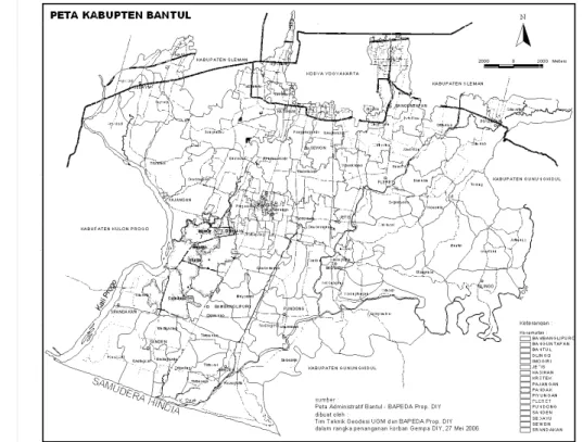 Gambar 6. Peta Kabupaten Bantul 