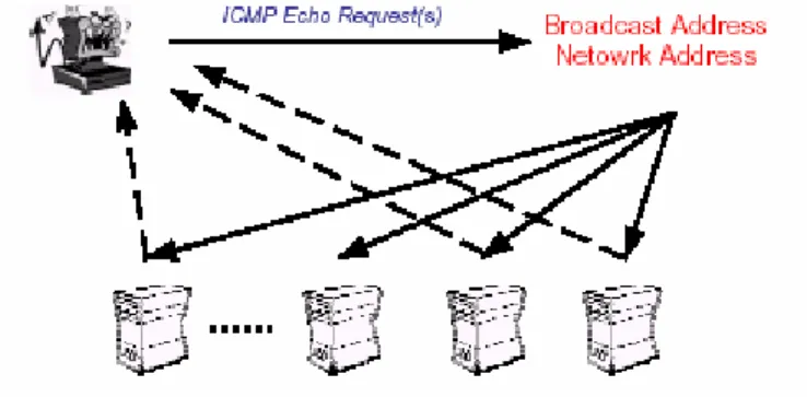 Gambar 2.3 Broadcast ICMP 