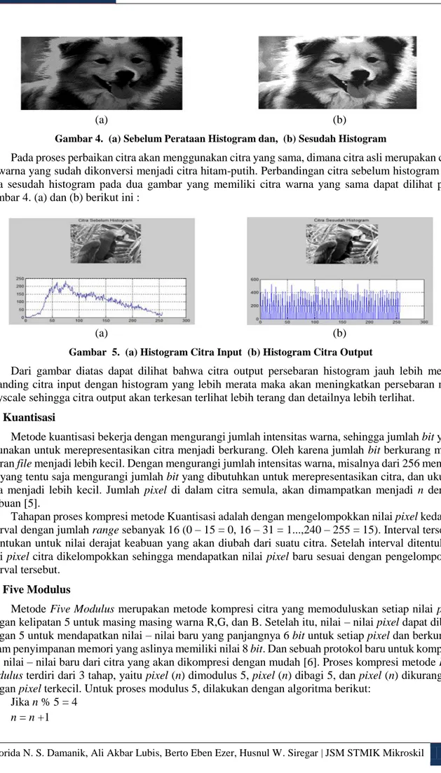 Perbandingan Kompresi Citra Metode Five Modulus Dan Kuantisasi Dengan