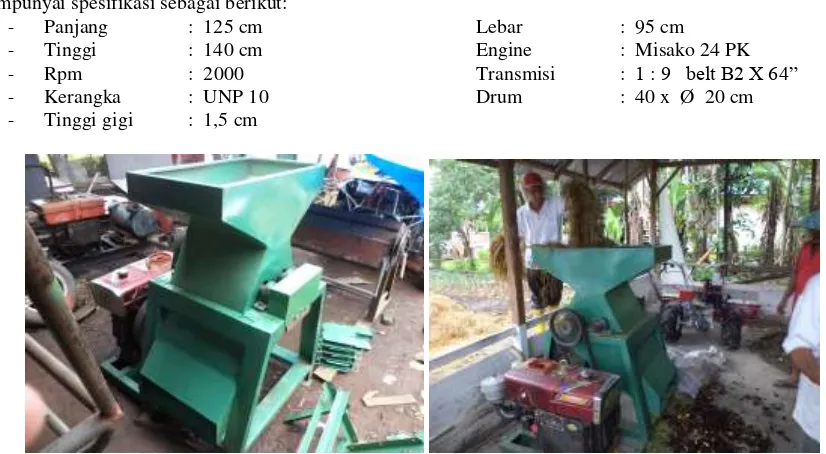 Gambar 1. Prinsip kerja  mesin pencacah limbah organik (dalam Auto CAD). 