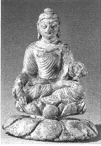 Fig. 3. Buddha figure of bronze, 8.4 cm 