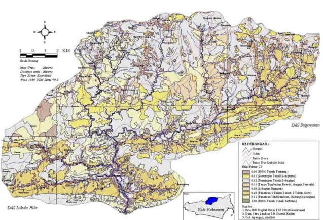 Gambar 2. Peta Konservasi Lahan dan Pengolahan Tanaman DAS Lukulo 