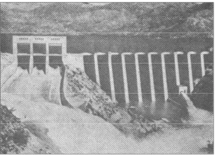 Gambar 2-8. Bendungan Bartlett, Arizona, suatu bendungan tipe buttress multiple-arch dam 