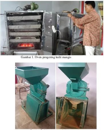 Gambar 1. Oven pengering kulit mangis  