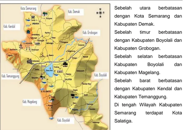 Gambar I.1  Peta Administrasi Kabupaten Semarang 