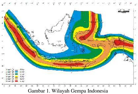Gambar 1. Wilayah Gempa Indonesia