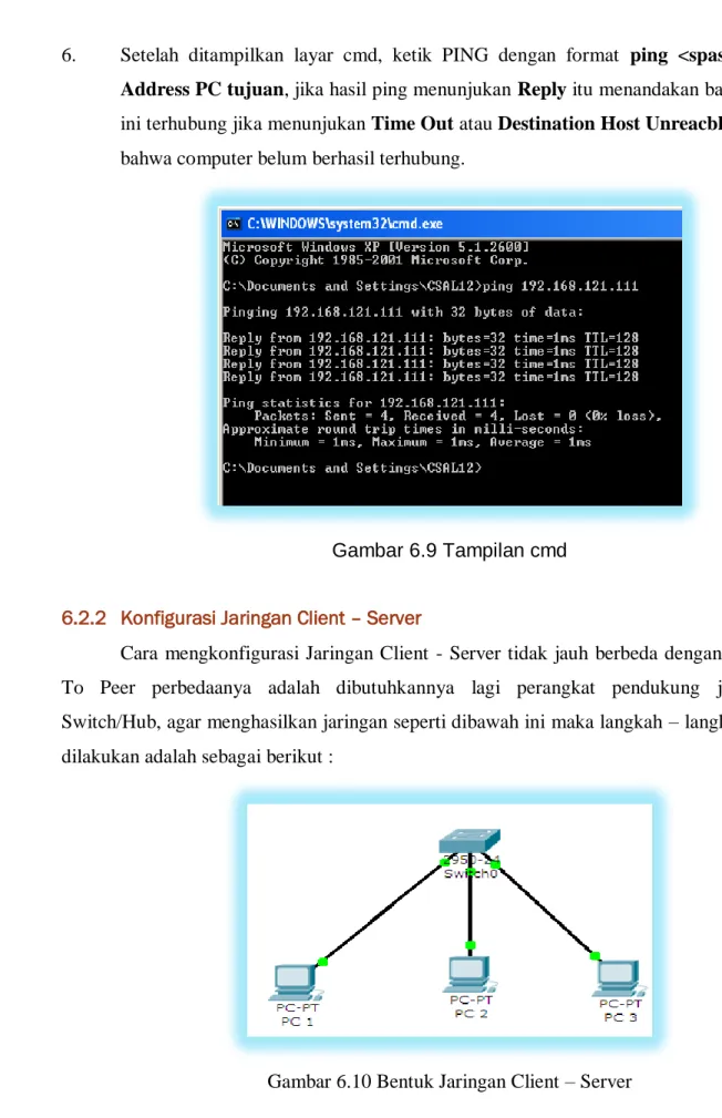 Gambar 6.9 Tampilan cmd 