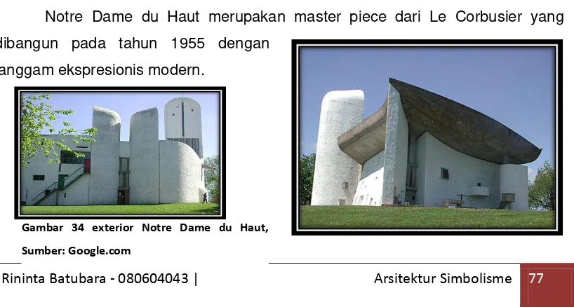 Gambar 34 exterior Notre Dame du Haut, 