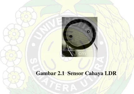 Gambar 2.1  Sensor Cahaya LDR 