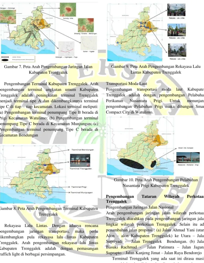 Gambar 7. Peta Arah Pengembangan Jaringan Jalan  Kabupaten Trenggalek 