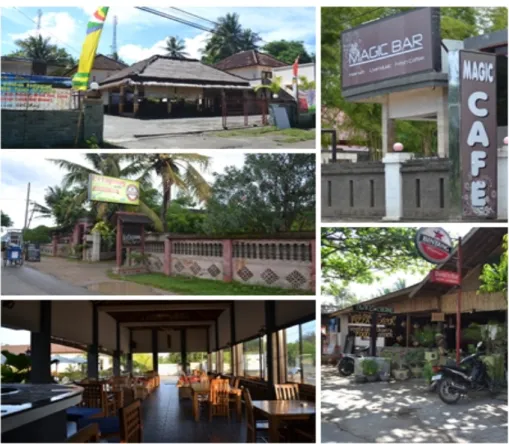 Gambar : 4.3. Restaurant,Café, Karaoke dan Bar di Kuta  Lombok  Sumber: Dokumentasi Peneliti, 2014  