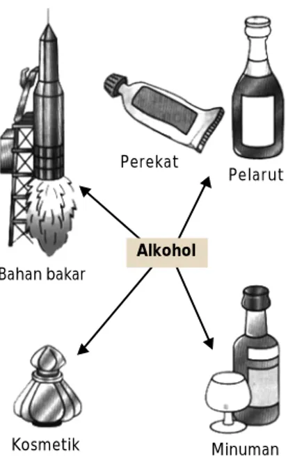 Tabel 6.4 Sifat Fisika Alkohol (Titik Didih dan Kelarutan di Dalam Air) Titik Didih (°C) Kelarutan (g 100 mL air)