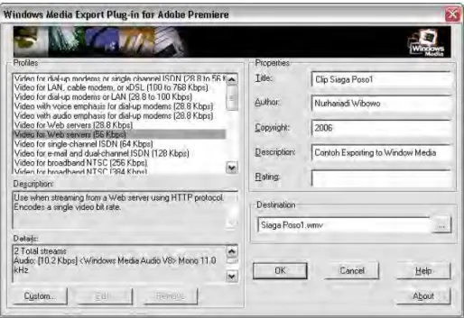 Gambar 3.8. Proses Konversi dari .AVI ke Format Window Media 