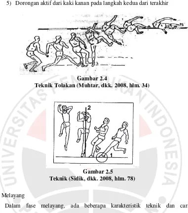 Gambar 2.4 Teknik Tolakan (Muhtar, dkk. 2008, hlm. 34) 