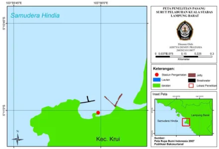 Gambar 1. Lokasi Pengambilan Data Pasang Surut 