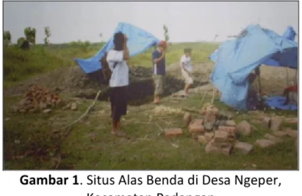 Gambar 1. Situs Alas Benda di Desa Ngeper,   Kecamatan Padangan 