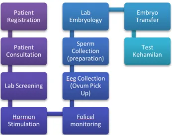 Gambar  2 Alur program bayi tabung (InVitro Fertilization)  