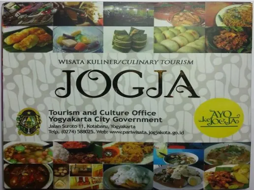 Gambar 1.1. Brosur Wisata Kuliner Pemerintah Yogyakarta 