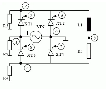 Gambar 3.1Diagram alir simulasi tegangan keluaran penyearah  jembatan terkontrol penuh  