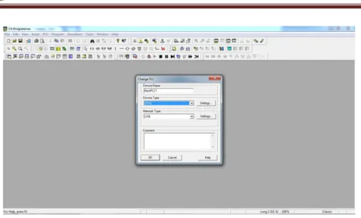 Gambar 2.6 Tampilan Pemilihan Device PLC Pada Program CX-Programmer  Version 9.0 Omron 