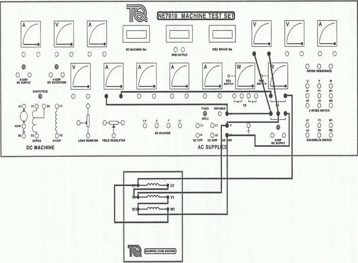 Gambar 5.2 Rangkaian motor tak serempak 