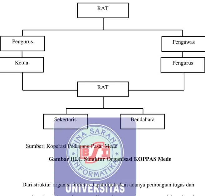 Gambar III.1. Struktur Organisasi KOPPAS Mede