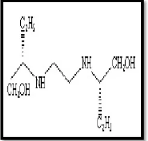 Gambar 1 :Struktur Kimia Etambutol (Katzung Betram G, 1997) 