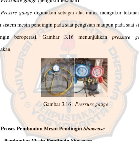 Gambar 3.16 : Pressure gauge 