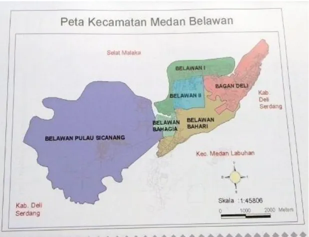 Gambar 2. Peta Kecamatan Medan Belawan