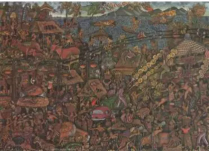 Gambar 3. Kebakaran (1999) oleh Wayan Bendi 