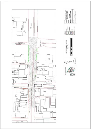Gambar 4.5.: Peta  Lokasi  Kajian  Pedestrian  Kawasan   Dr.Mansyur Medan                                   Sumber: CAD kota Medan, Tahun:2014 