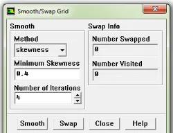 Gambar 4.7 Tampilan hasil smooth/swap grid 