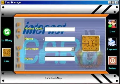 Gambar 9 Penulisan data identitas baru ke memori utama smart card  