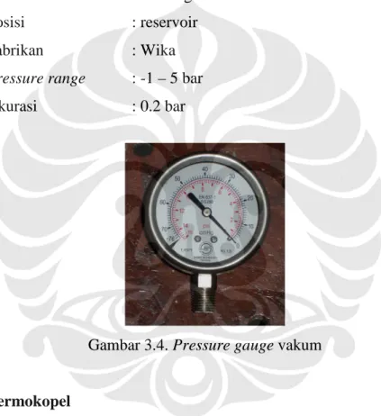 Gambar 3.4. Pressure gauge vakum