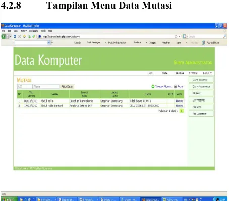 Gambar 4.19 Tampilan menu edit data mutasi 