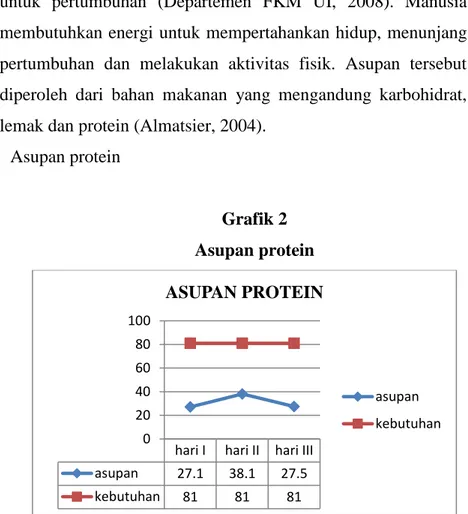 Grafik 2  Asupan protein 