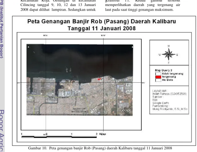 Tabel 5. Nilai tinggi muka laut dan limpasan  air pasang. 