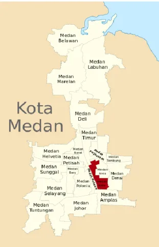 Gambar  6    Peta  Administrasi  Kota  Medan  (Sumber  Kantor BPN Medan ) 