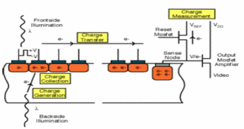 Gambar 2.9 Pembagian komponen sensor CMOS 