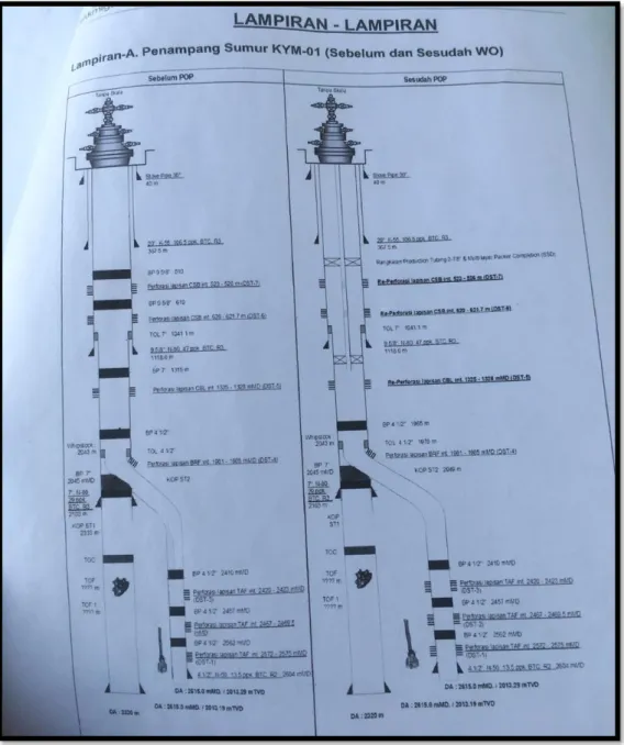 Gambar 4.2 Profil Sumur        ( Sumber :  PT. PDSI )