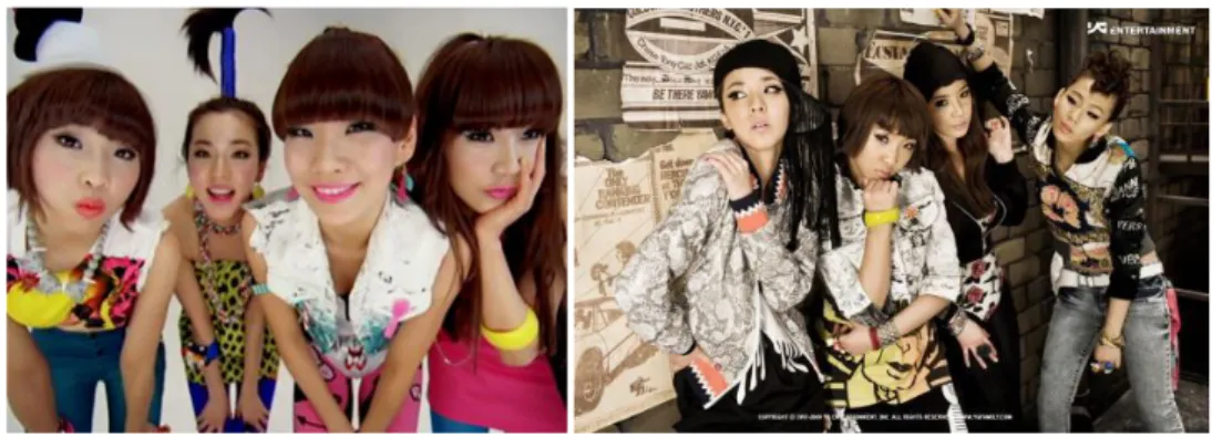 Gambar 1. 2NE1, girlband asal korea. Referensi trend musik K-Pop serta gaya berpakaiannya
