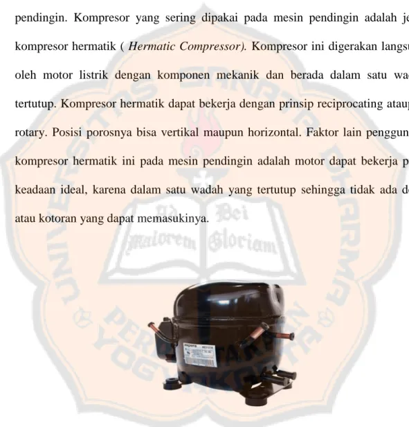 Gambar 2.2. Kompresor Hermatik 