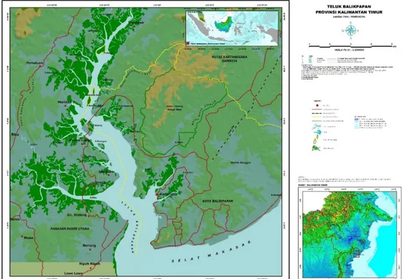 Gambar 3 Peta penyebaran mangrove  Begitupun  dengan  jumlah  maksimal 