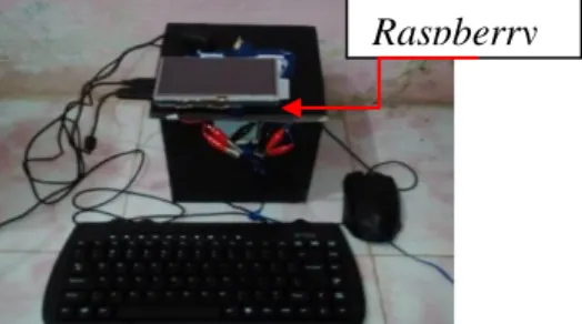 Gambar 2. Kotak Deteksi Gambar Gabah  yang Terhubung dengan  Raspberry Pi 